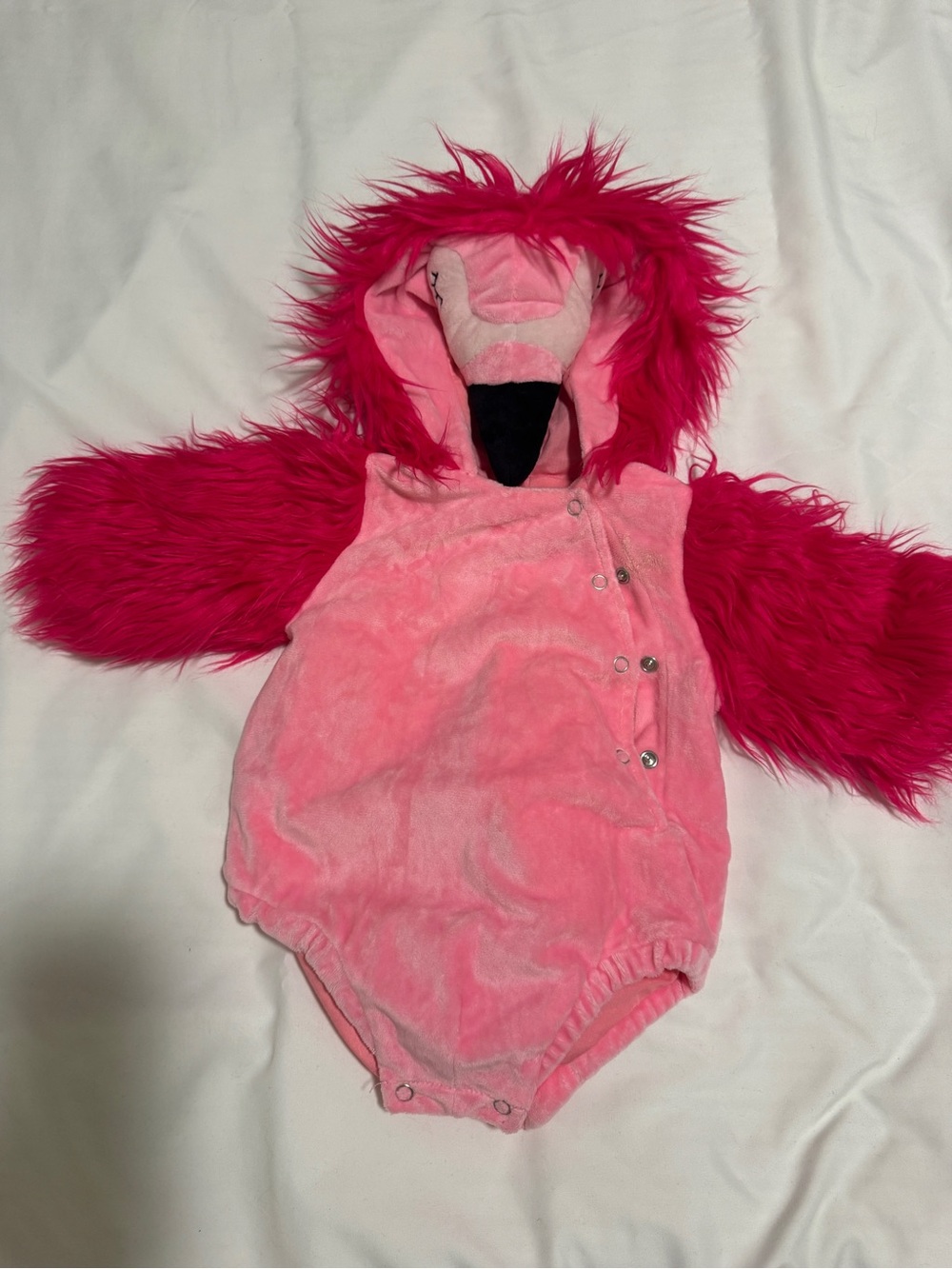Pottery Barn Kids Light Pink & Hot Pink Flamingo Plush Halloween Costume 6-12mon